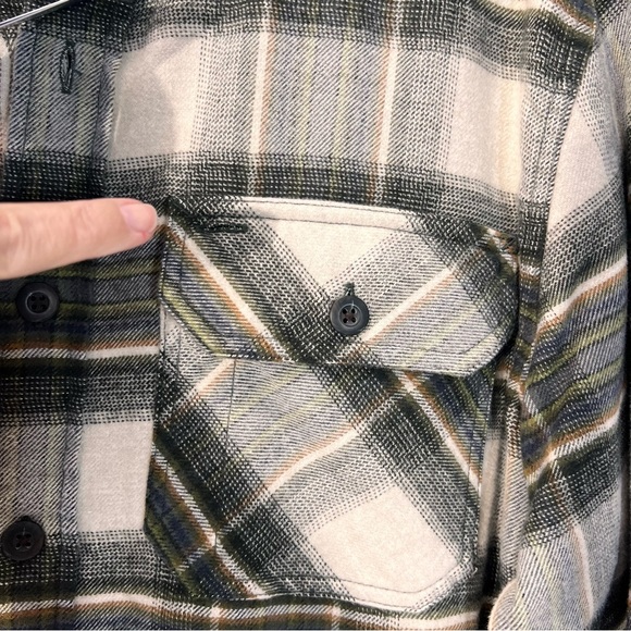 Pendleton greenPlaid Burnside double Brushed Flannel Shirt Sz Medium - Picture 7 of 11